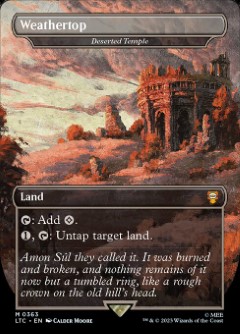 Deserted Temple - Weathertop The Lord of the Rings- Tales of Middle-earth Commander decks Topper